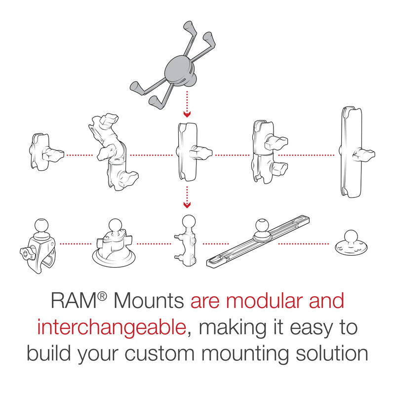 RAM Mounts X-Grip Large Phone Holder with Ball - B Size