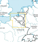 Rogers Data Belgium & Luxembourg VFR ICAO Chart 2026
