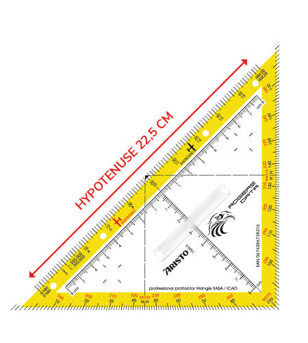 Rogers Data Protractor Triangle