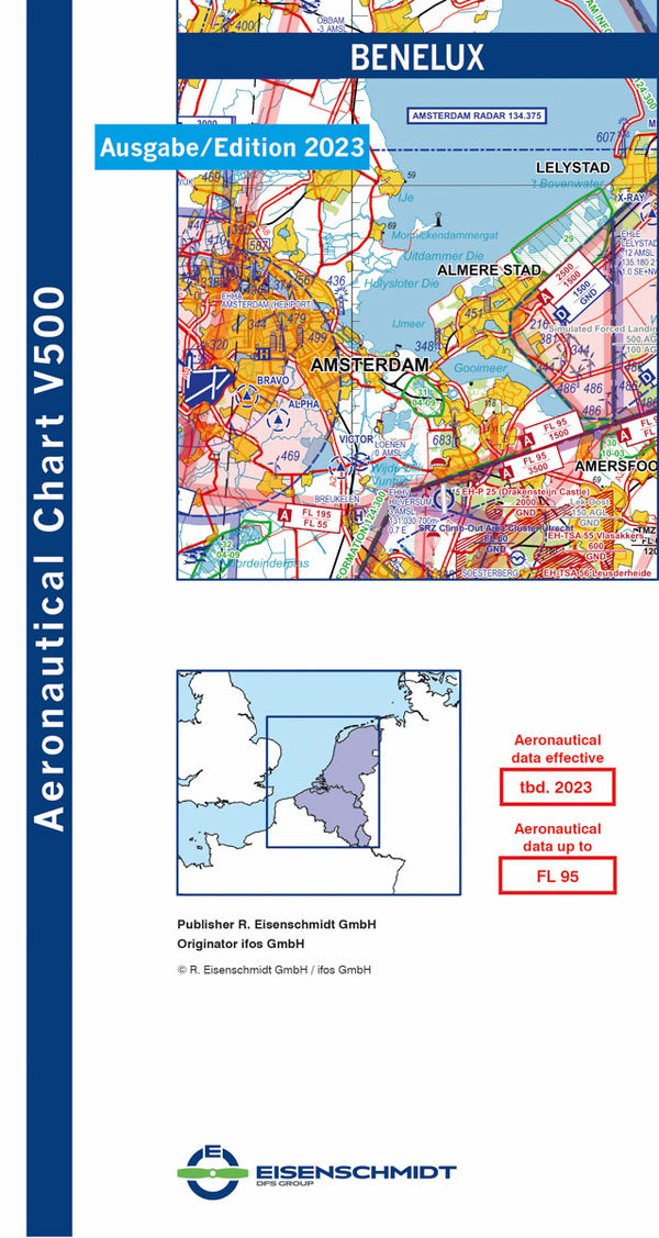 ICAO Kaart Benelux 1:500.000 2023
