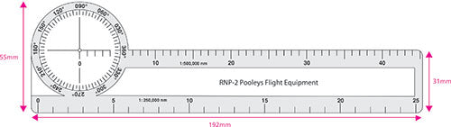 Pooleys RNP-2 Radio Navigatie Plotter