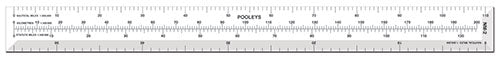 Pooleys NM-2 Lineaal – Pilot Supplies Zeeland